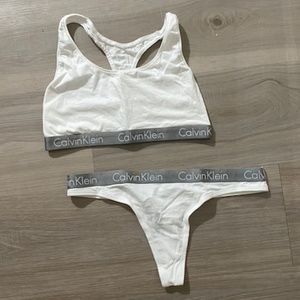 NWOT Calvin Klein Cotton Bra & Underwear Set